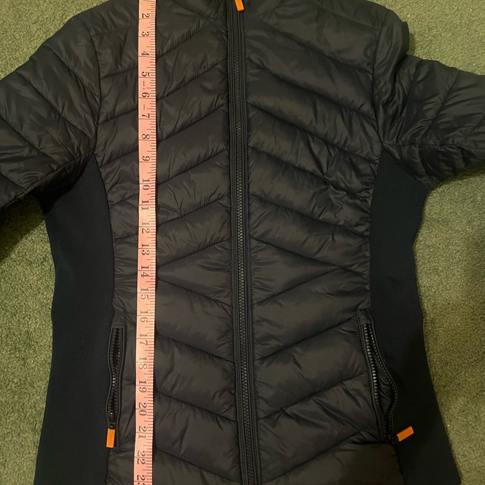 Barbour Quilted Jacket in Navy/Marigold-ASO Kate Middleton Royal-UK10/US6 - Picture 10 of 10